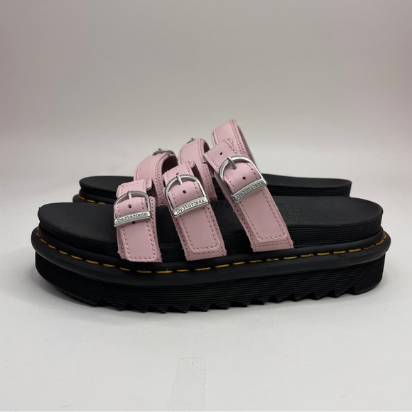 Dr. Martens Blaire Platform Slides Sandals “Pink Black” 2023 - Picture 3 of 4